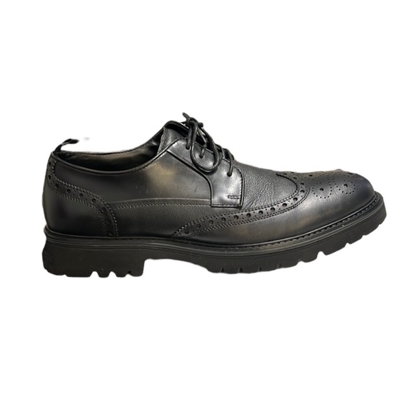 Steve Madden Black Leather Emeri Wingtip Oxfords Size 11.5 main image 8
